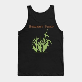 Bharat Parv - Green Plant Tank Top